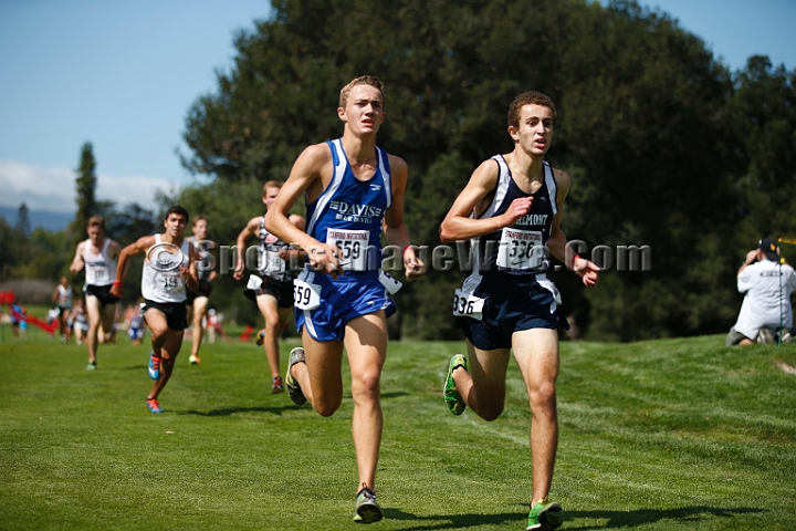 2014StanfordSeededBoys-511.JPG - Seeded boys race at the Stanford Invitational, September 27, Stanford Golf Course, Stanford, California.